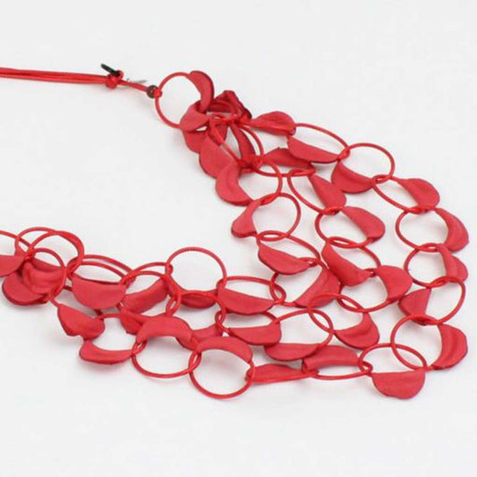 Sylka Adelyn Necklace Red