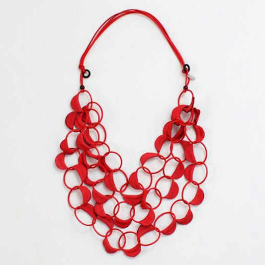 Sylka Adelyn Necklace Red