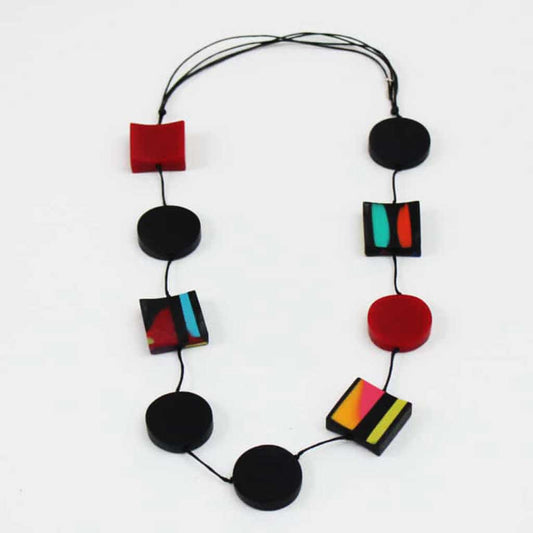 Sylka Handcrafted Marbled Necklace