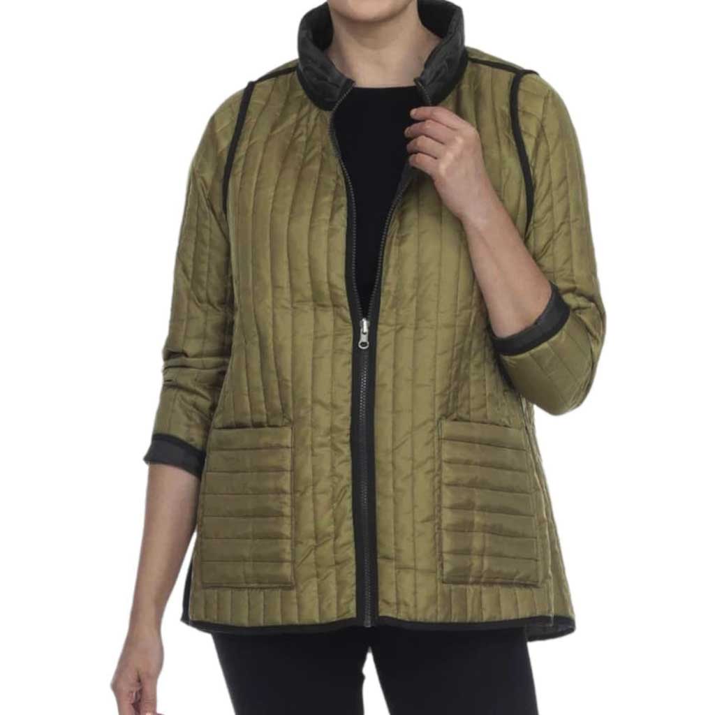 Terra Two Tone Reversible Quilted Jacket