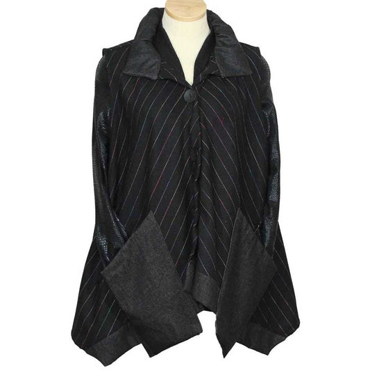 Xiao Swing Stripe Black Vest