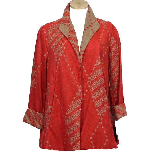 Yushi Soft Orange Beige Jacket - Simply Bella